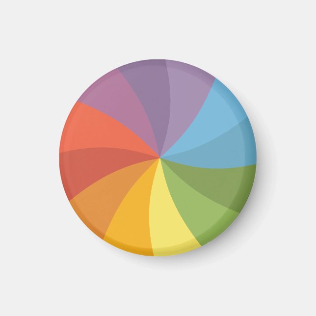 Rainbow Spinning Wheel Magnet (Vorne)