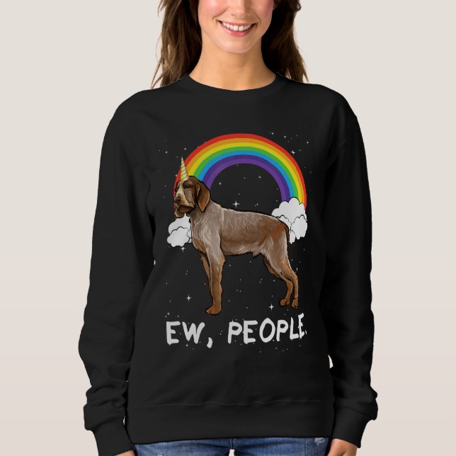 Rainbow Spinoni Italiani Ew People Unicorn Dog Sweatshirt (Vorderseite)