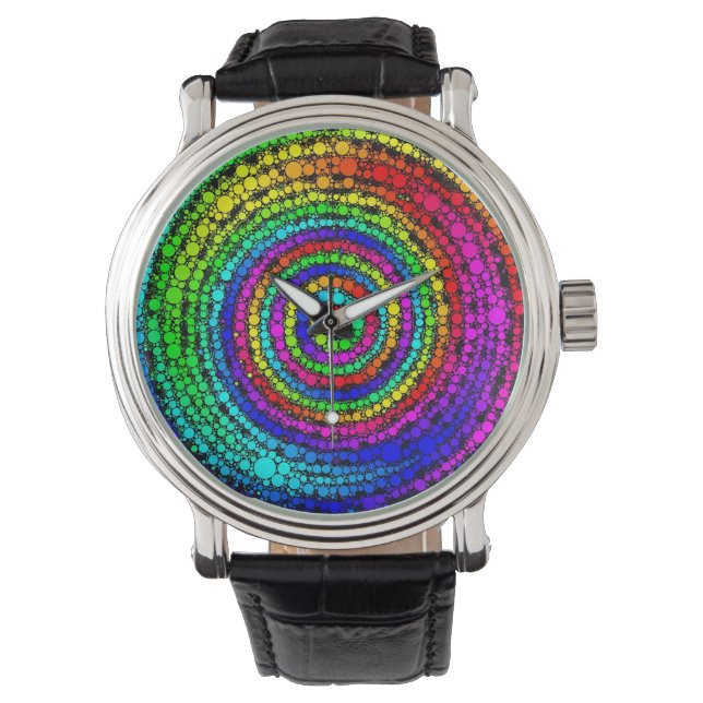 Rainbow Spiral Armbanduhr (Vorderseite)