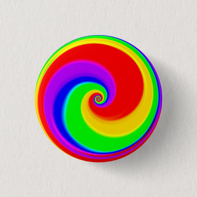 Rainbow Spiral Button (Vorderseite)