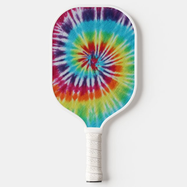 Rainbow Spiral Custom Foto Pickleball Schläger (Vorderseite)