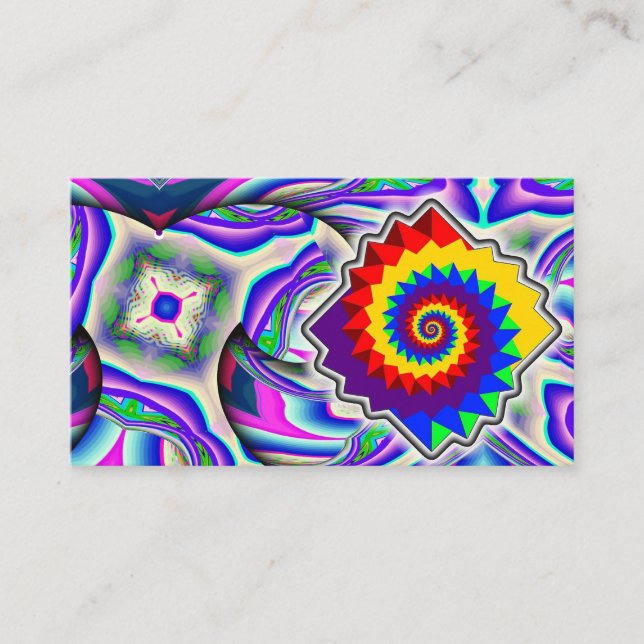 Rainbow Spiral Diamond Visitenkarte (Vorderseite)