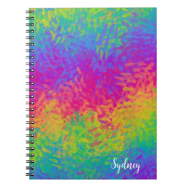 Rainbow Spiral Foto Notebook Notizblock (Vorderseite)