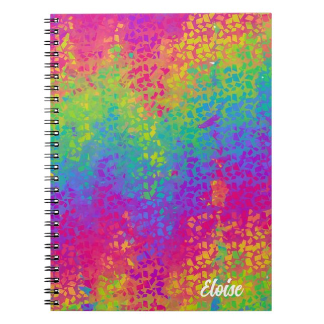 Rainbow Spiral Foto Notebook Notizblock (Vorderseite)
