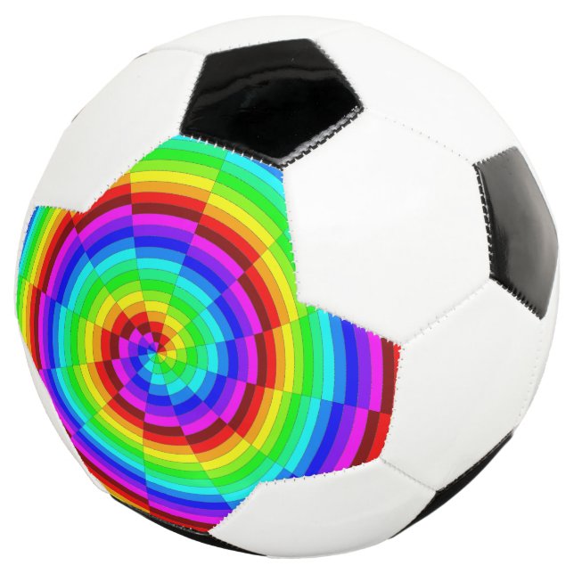 Rainbow Spiral Fußball (Dreiviertel)