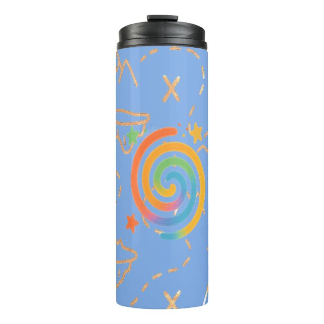 Rainbow Spiral Galaxy Thermosbecher (Vorderseite)