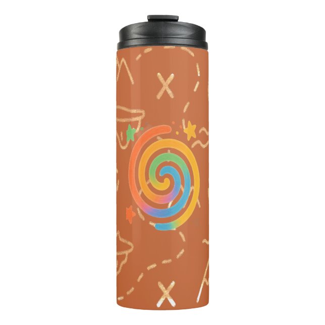 Rainbow Spiral Galaxy Thermosbecher (Vorderseite)