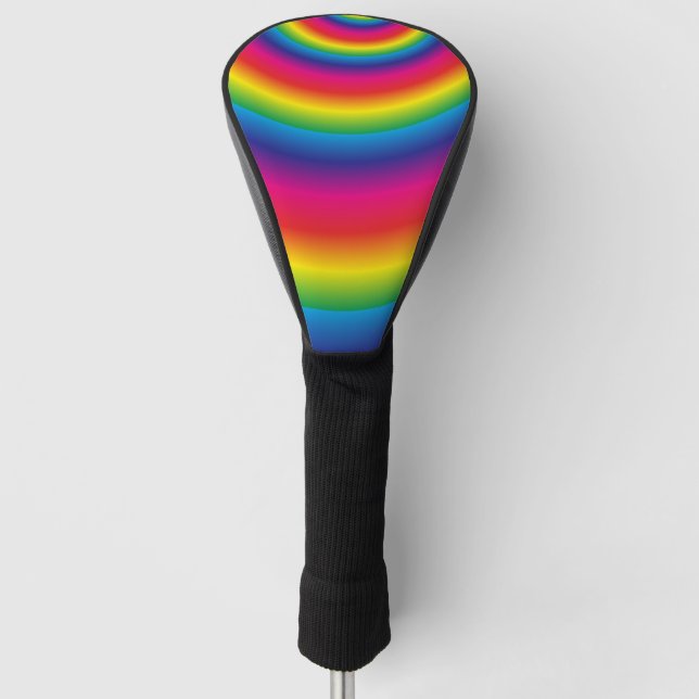 Rainbow Spiral Golf Headcover (Vorderseite)