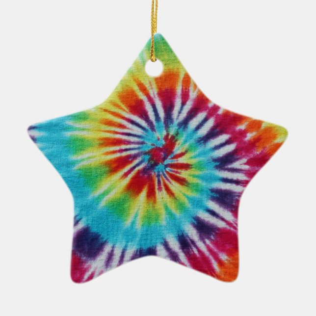 Rainbow Spiral Keramik Ornament (Vorne)
