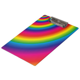 Rainbow Spiral Klemmbrett