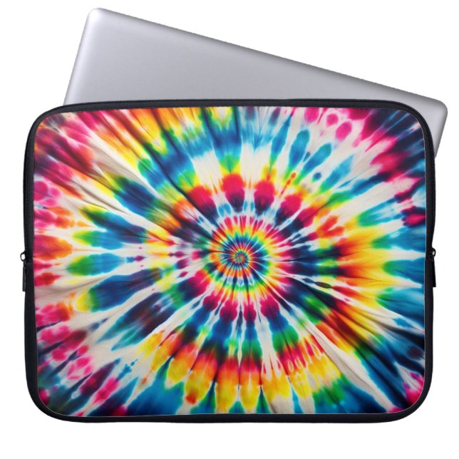 Rainbow Spiral Krawatte-Dye Laptopschutzhülle (Vorderseite)
