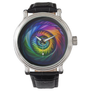 Rainbow Spiral Out Armbanduhr