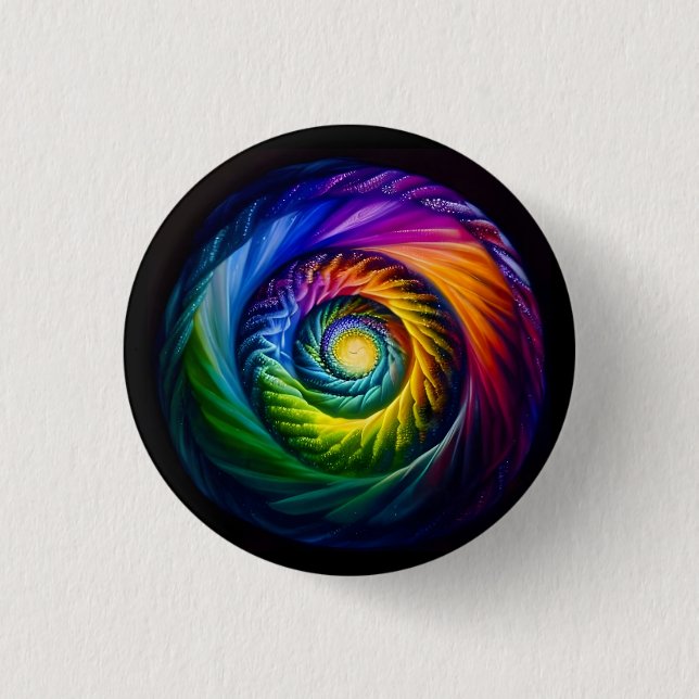 Rainbow Spiral Out Button (Vorderseite)