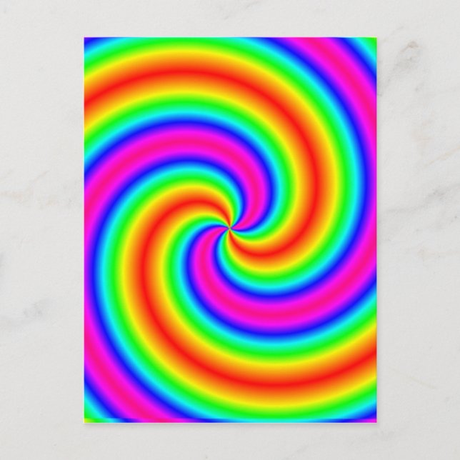 Rainbow Spiral Postkarte (Vorderseite)