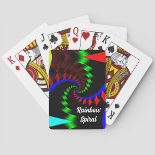 Rainbow Spiral (Sie können die Worte ändern) Spielkarten