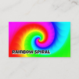 Rainbow Spiral (Sie können die Wörter ändern) Visitenkarte