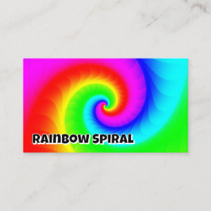 Rainbow Spiral (Sie können die Wörter ändern) Visitenkarte