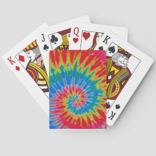 Rainbow Spiral Tie Dye Playing Cards Spielkarten