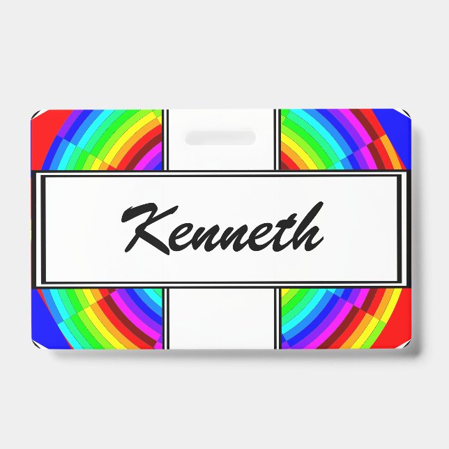 Rainbow Spiral von Kenneth Yoncich Ausweis (Vorderseite)