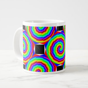 Rainbow Spiral von Kenneth Yoncich Jumbo-Tasse