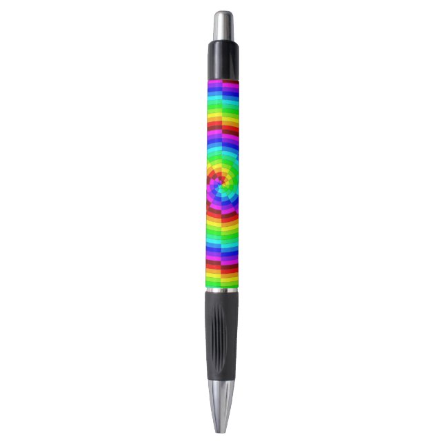 Rainbow Spiral von Kenneth Yoncich Kugelschreiber (Vorderseite Vertikal)