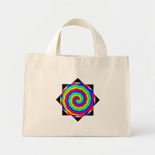 Rainbow Spiral von Kenneth Yoncich Mini Stoffbeutel