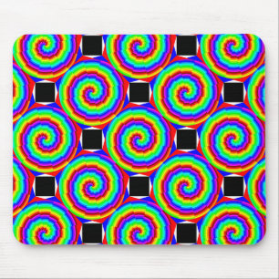 Rainbow Spiral von Kenneth Yoncich Mousepad