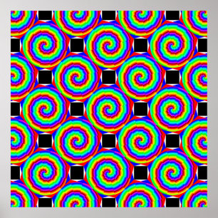 Rainbow Spiral von Kenneth Yoncich Poster
