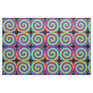 Rainbow Spiral von Kenneth Yoncich Stoff