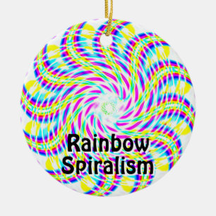 Rainbow Spiralismus Keramik Ornament