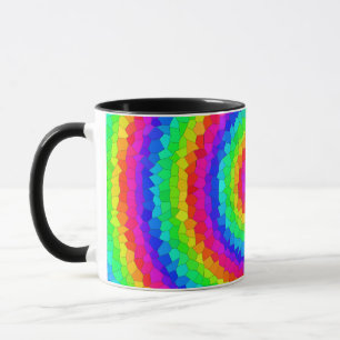 Rainbow-Spiralmosaik Tasse