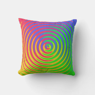 Rainbow Spiralwirbel Kissen