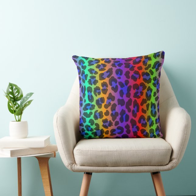 Rainbow Splash 20x20 Throw Kissen (Stuhl )