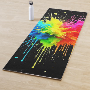 Rainbow Splash Powder Art Yogamatte