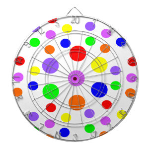 Rainbow Spots Dart Board Dartscheibe