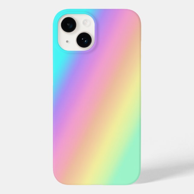 Rainbow Spring Pastete in Gradient Stripes Case-Mate iPhone Hülle (Rückseite)