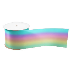 Rainbow Spring Pasteten in Gradient Stripes Satinband