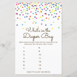 Rainbow Sprinkle Baby Showspiel DRUCKT