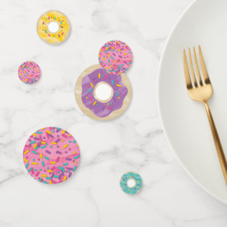 Rainbow Sprinkle Donut Shop Konfetti