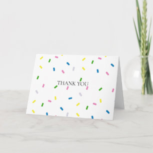Rainbow Sprinkle Dusche Geburtstag Danke Karte