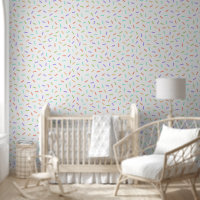 Rainbow-Sprinklen Konfetti lustige bunte Muster