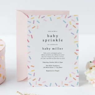 Rainbow Sprinkles Baby Sprinkle Einladung