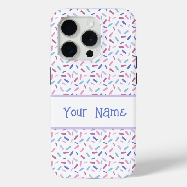 Rainbow Sprinkles Bigender Pride Flag Case-Mate iPhone Hülle (Rückseite)