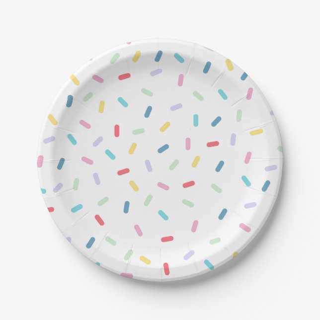 Rainbow Sprinkles Pappteller (Vorderseite)