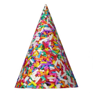 Rainbow Sprinkles Partyhütchen