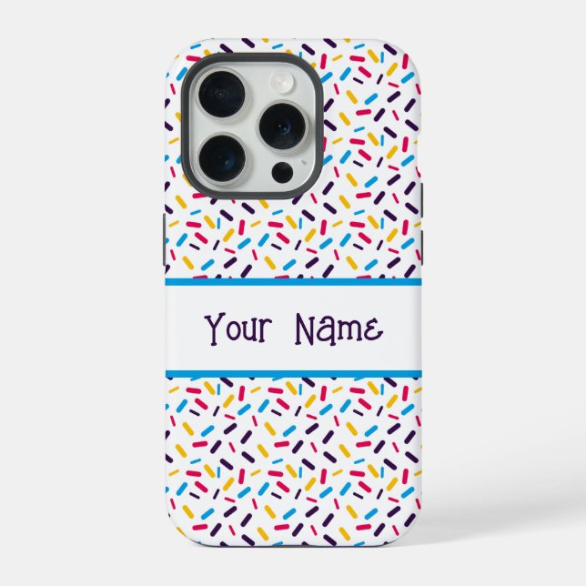 Rainbow Sprinkles Polyamory Pride Flag iPhone Hülle (Rückseite)