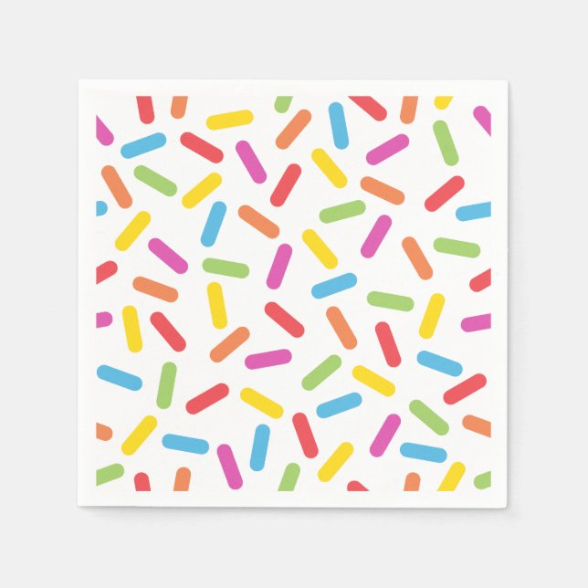 Rainbow Sprinkles Serviette (Vorderseite)