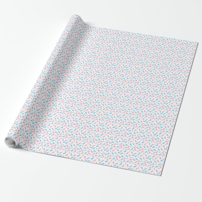 Rainbow Sprinkles Transgender Pride Flag Geschenkpapier (Ungerollt)