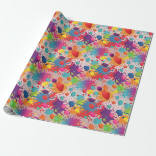 Rainbow-Spritzer Geschenkpapier