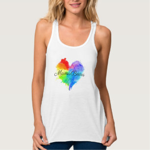 Rainbow-Spritzer Tank Top